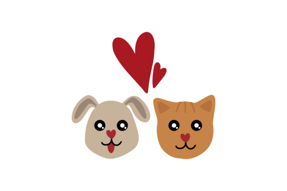Cat and Dog Hearts