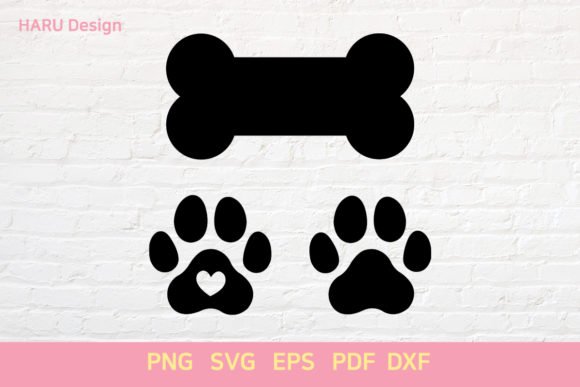 Dog Bone and Paw